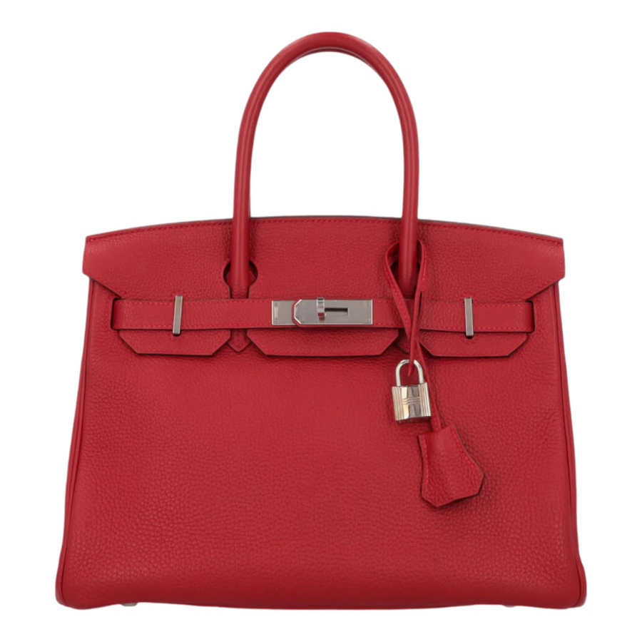 Hermès Birkin 30 cm Togo Rouge Vif Palladium Hardware