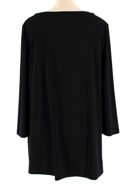 MaxMara Black 3/4 Length Sleeve Top