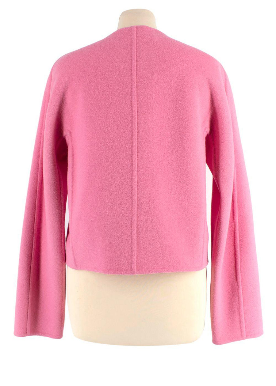 Ermanno Scervino Pink Angora Wool Blend Jacket