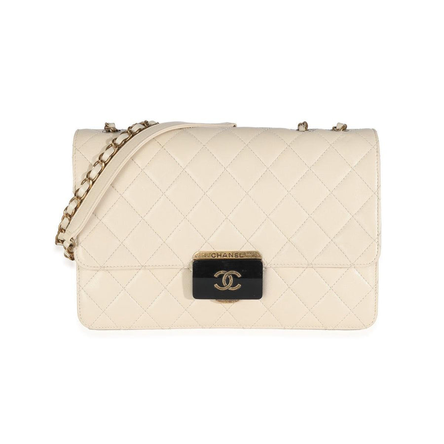Chanel Cream / Off White calfskin leather Bags