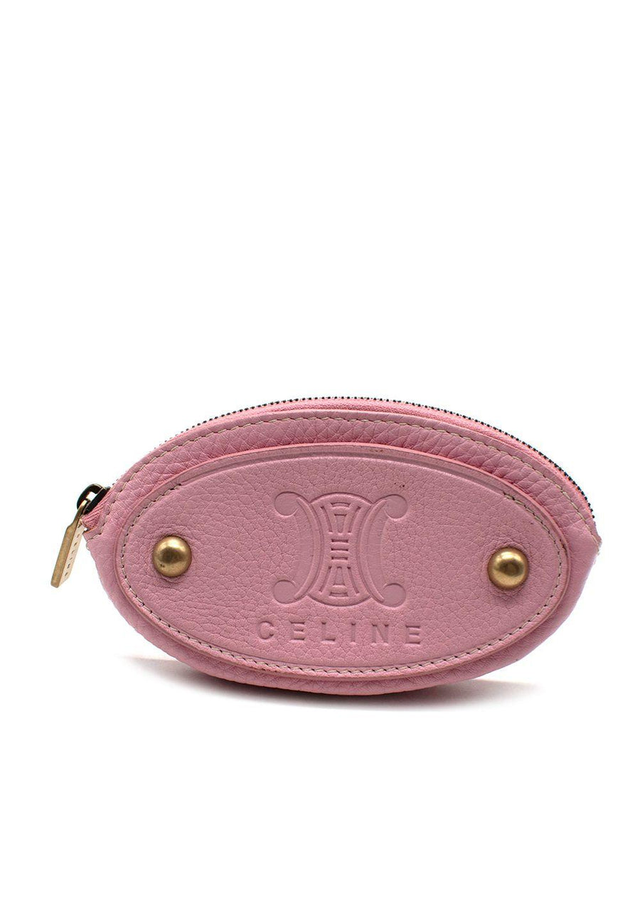 Celine Pink Logo Coin Purse