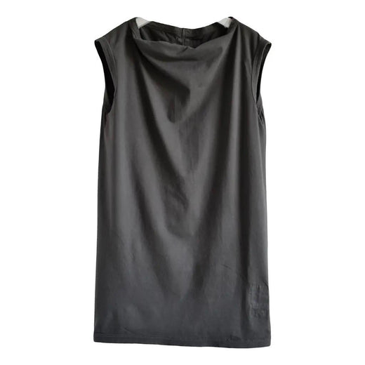 Rick Owens Brown Cotton Tank Top