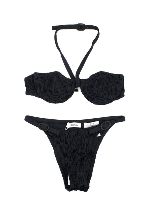 Medina Black Smocked Lagoon Bikini