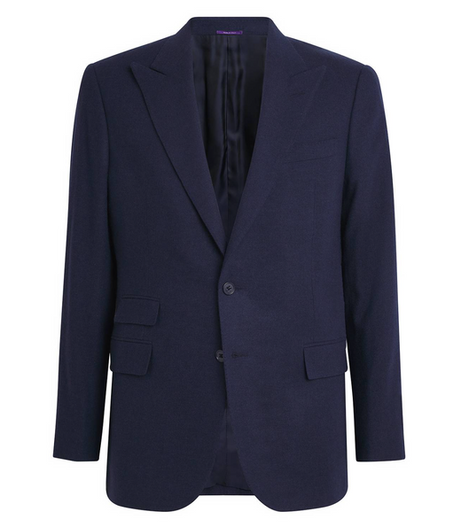Ralph Lauren Purple Label Wool-Silk-Cashmere Kent Blazer
