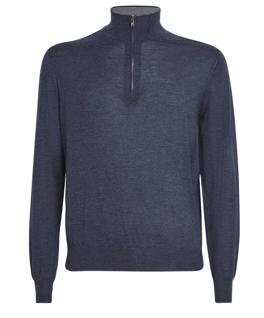 Fioroni Cashmere Cashmere Quarter-Zip Sweater