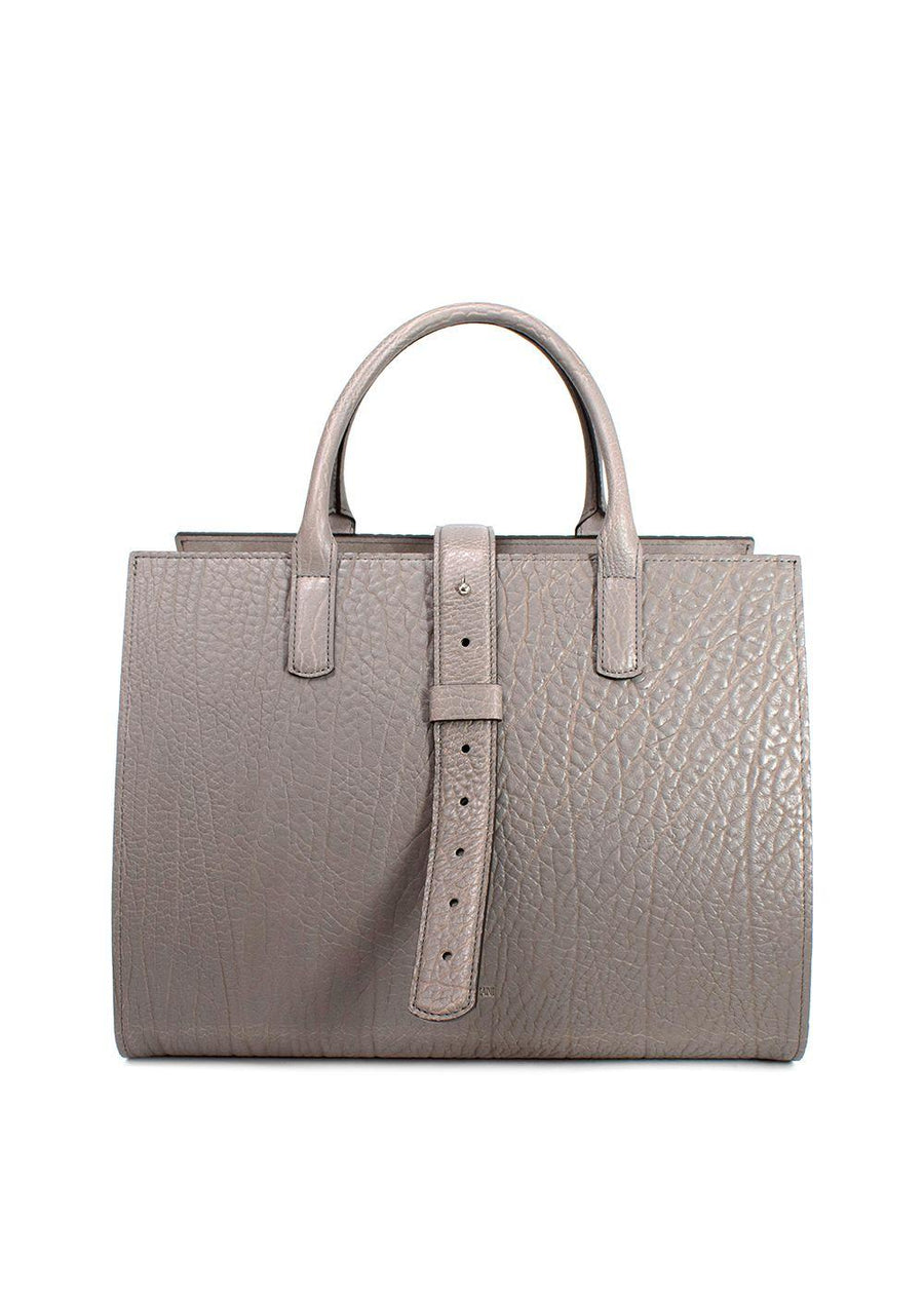 Giorgio Armani Azul Leather Open Storage Bag