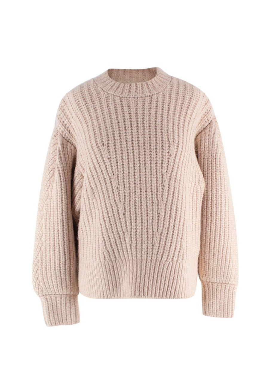 Ulla Johnson Beige Chunky Knit Jumper