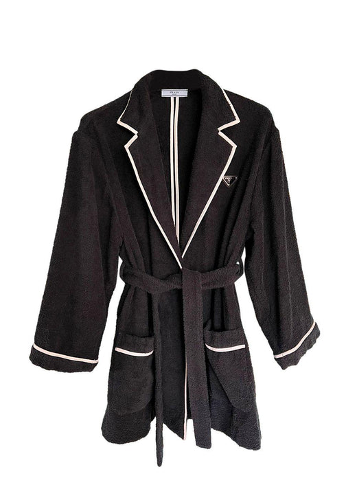 Prada Black Terry Towelling Jacket