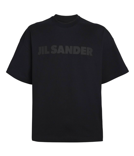 Jil Sander Round Collar Tonal Logo T-Shirt