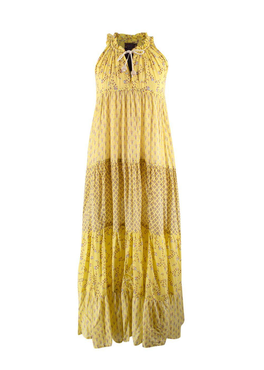 Yvonne S Yellow Sleeveless Maxi Hippydress