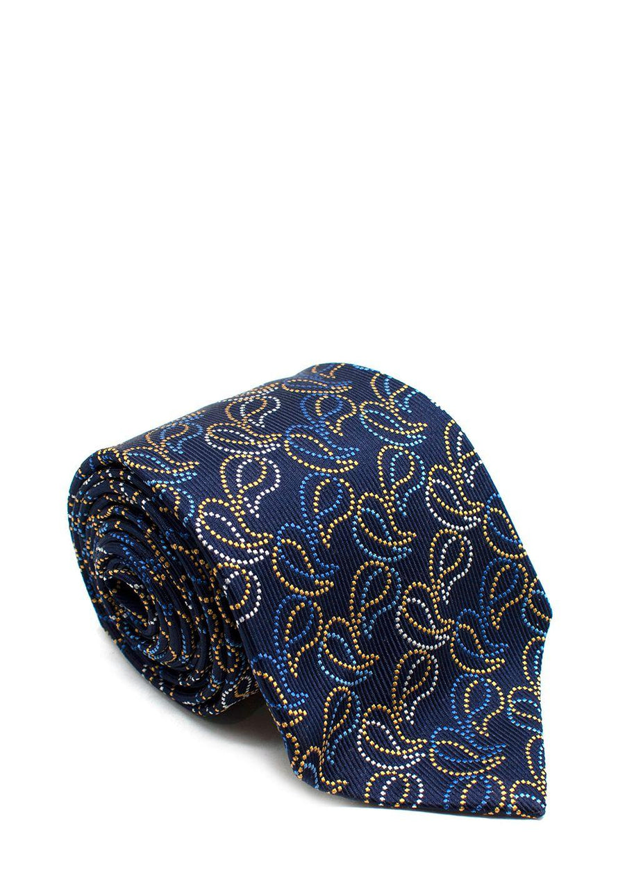 Turnbull Asser Blue Loose Paisley Tie