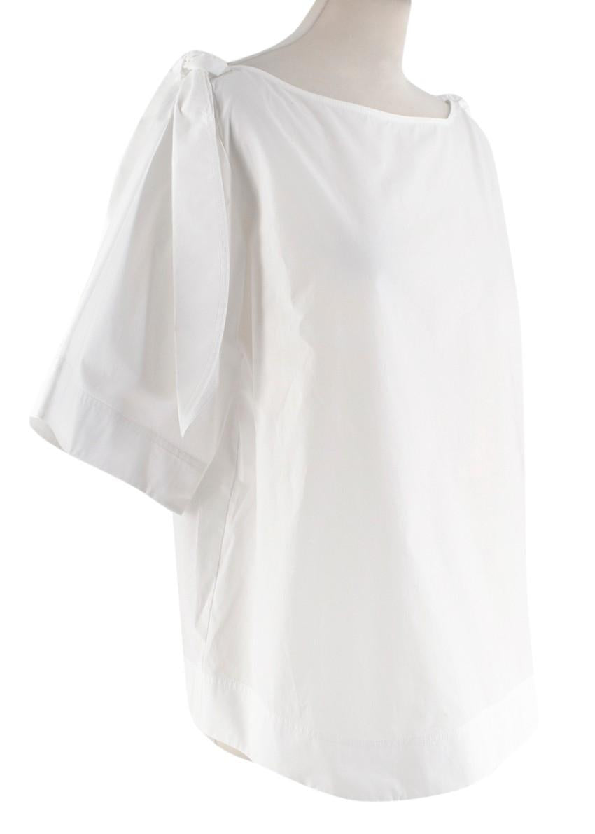 Goop Kalei Tie Shoulder Top in White