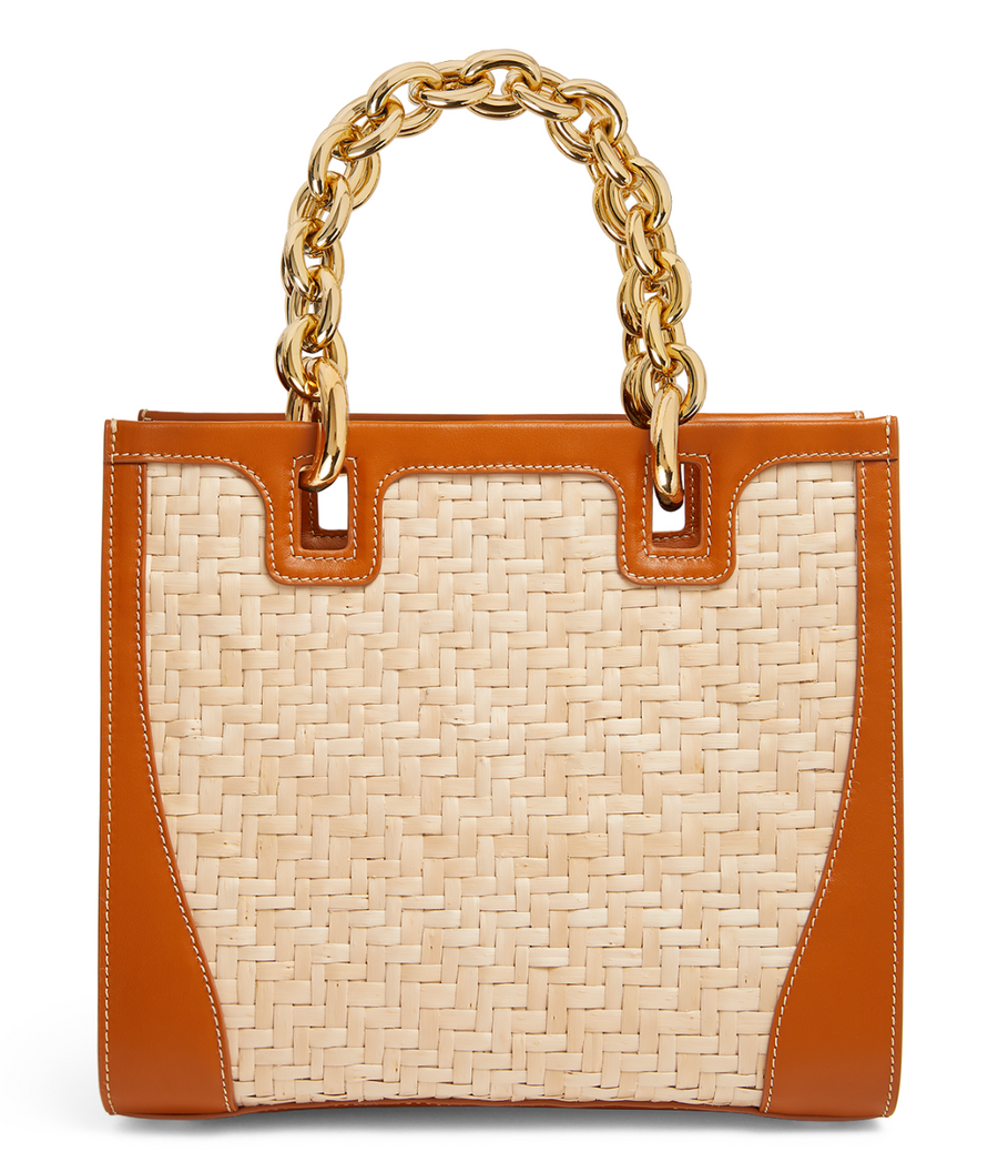 Rodo Beverly Wicker Tote Bag