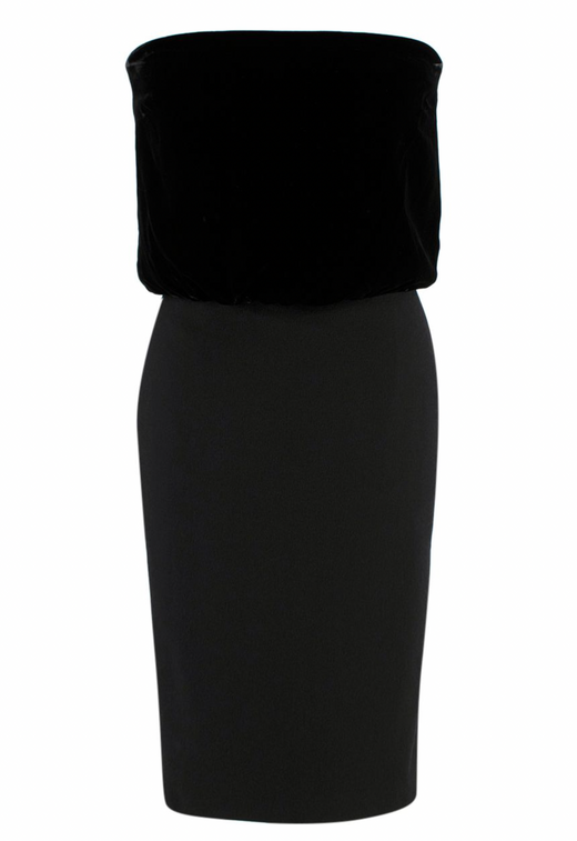 Tom Ford Velvet Strapless Corset Dress