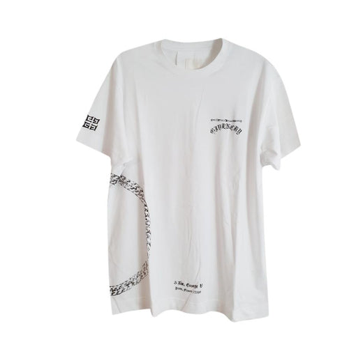 Givenchy White Chain Print T-Shirt