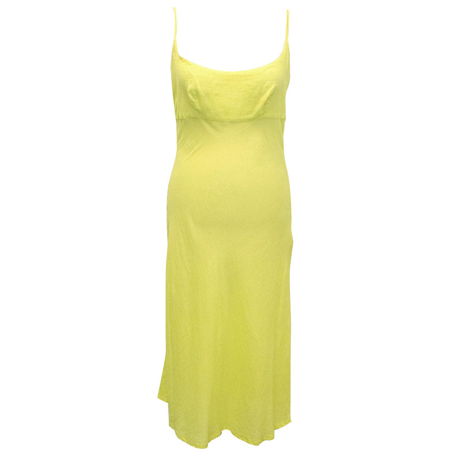 Elizabeth Hurley Yellow Beach Dress