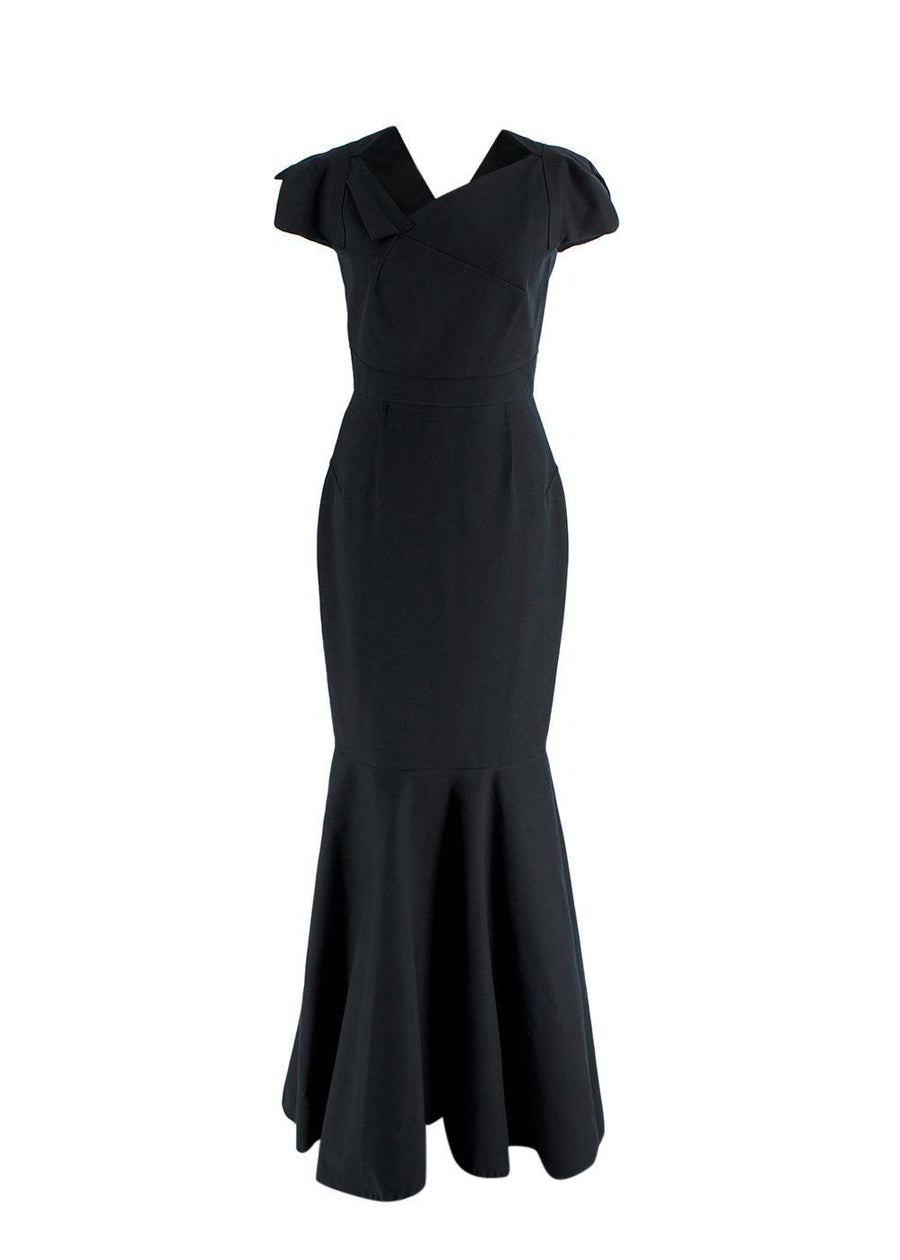 Limited Edition Selfridges x Roland Mouret Black Assymetric Hem Gown