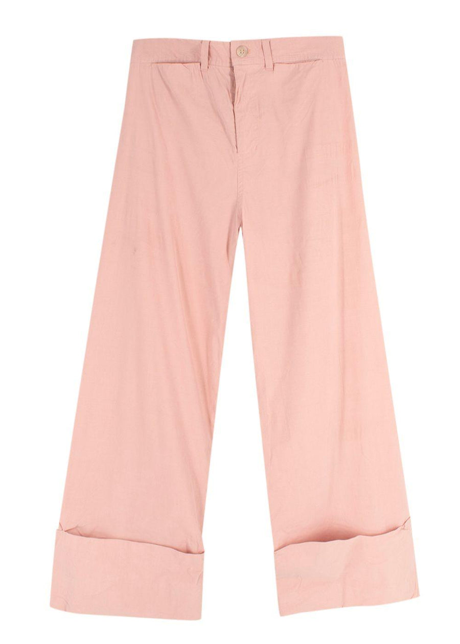 Sea New York Pink Cargo Linen Blend Trousers