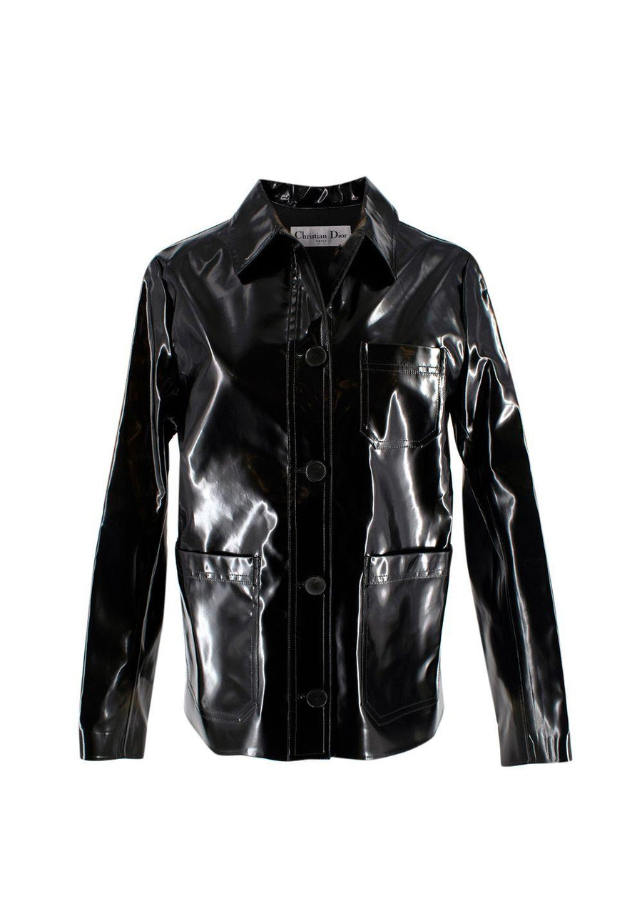 Dior Black Glossy Single-breasted Jacket