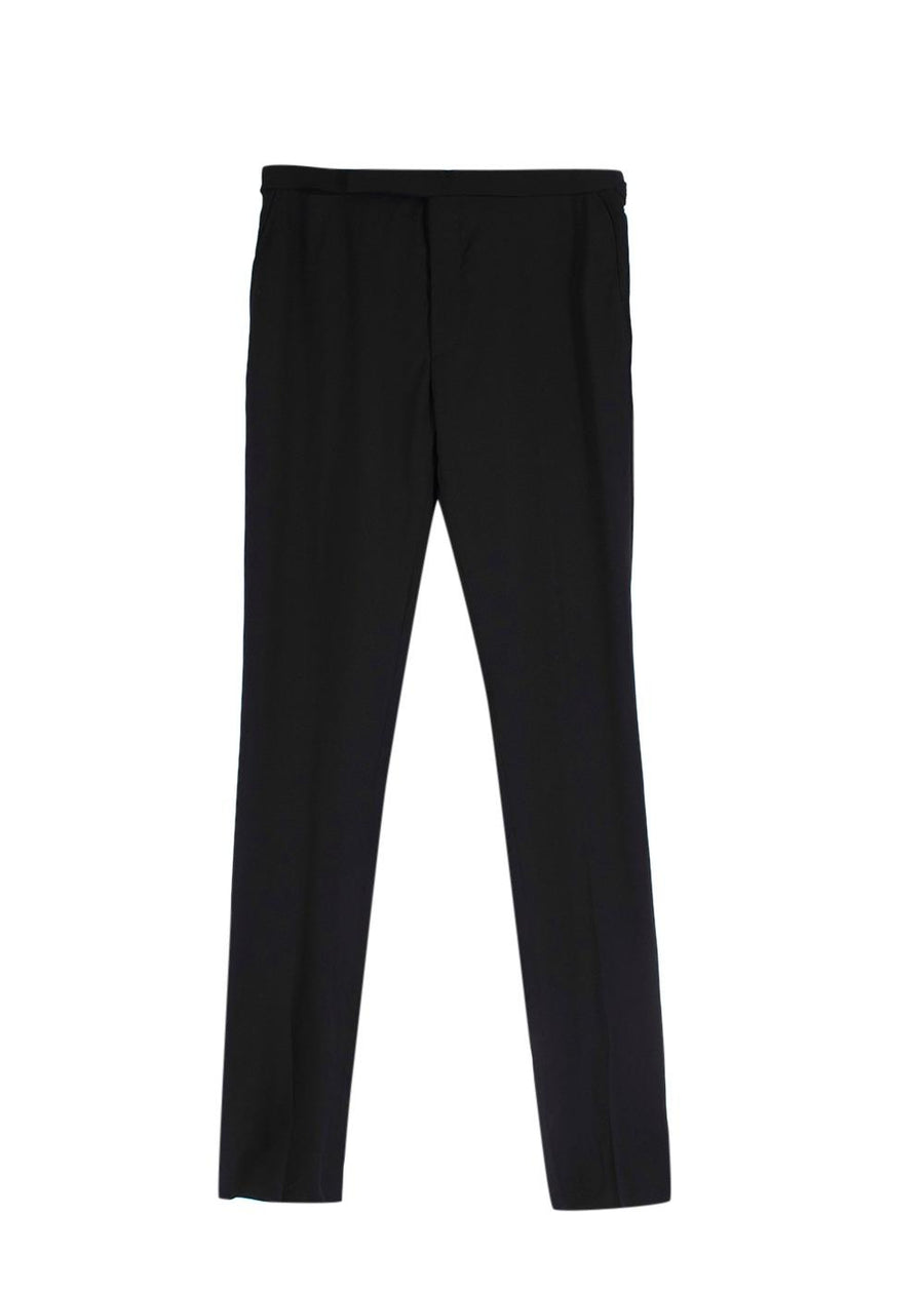 Ralph Lauren Black Tailored Wool Suit Trousers