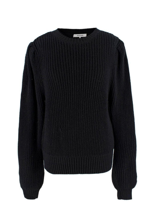 Frame Black Rib Knit Jumper