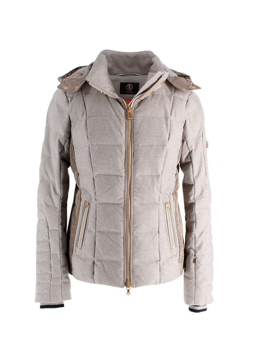 Bogner Grey Zip Uma-D Down Puffer Jacket
