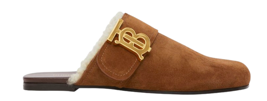 Burberry Brown Suede Lyla Mules