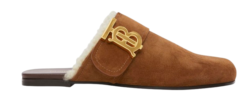 Burberry Brown Suede Lyla Mules