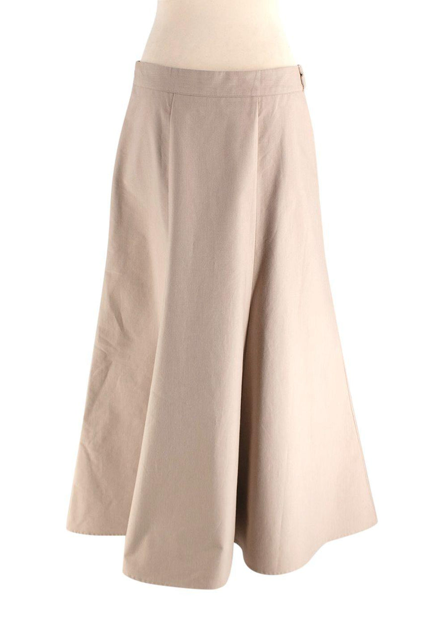 Caes Beige Midi Skirt