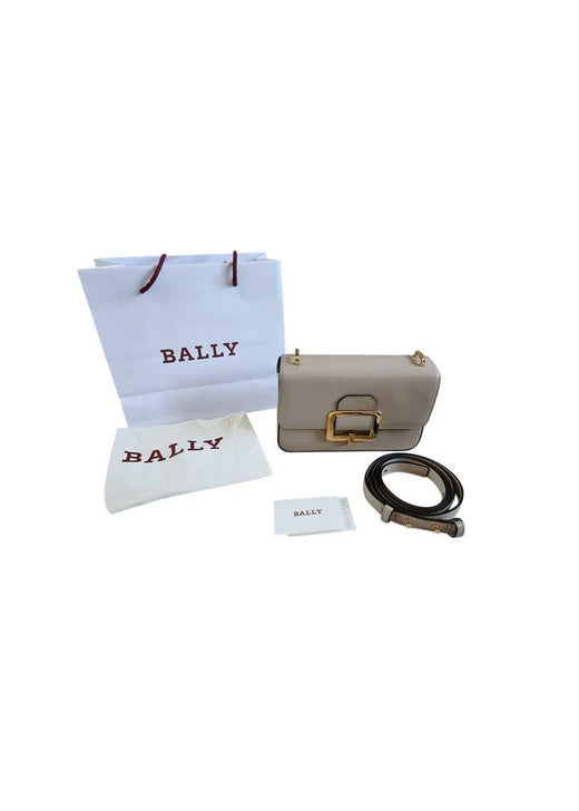 Grey leather Janelle bag