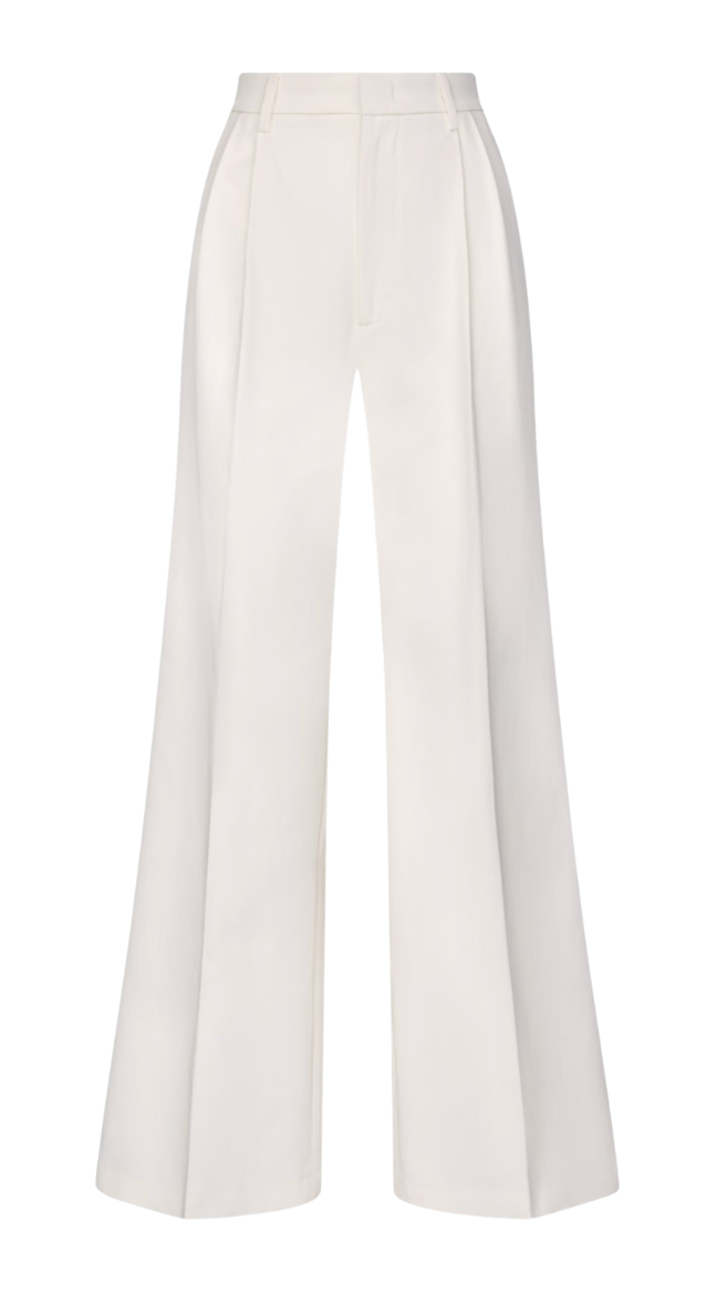 Cloudy x Seidensticker Cream Cotton Twill Trousers