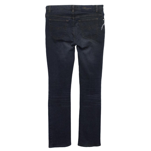 Blumarine Denim Jeans With Silver Embellished Lizards