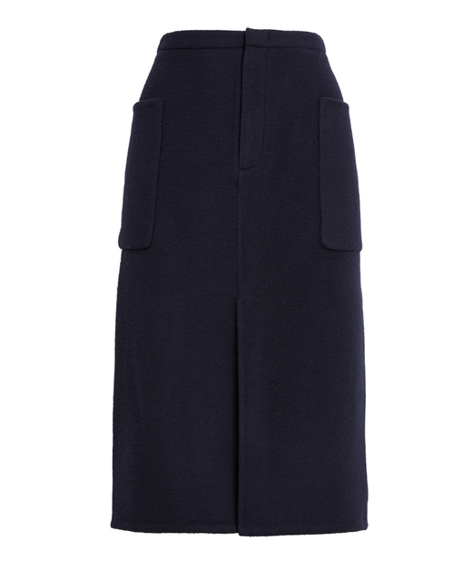Vince Brushed Recycled Wool-Blend Pencil Skirt