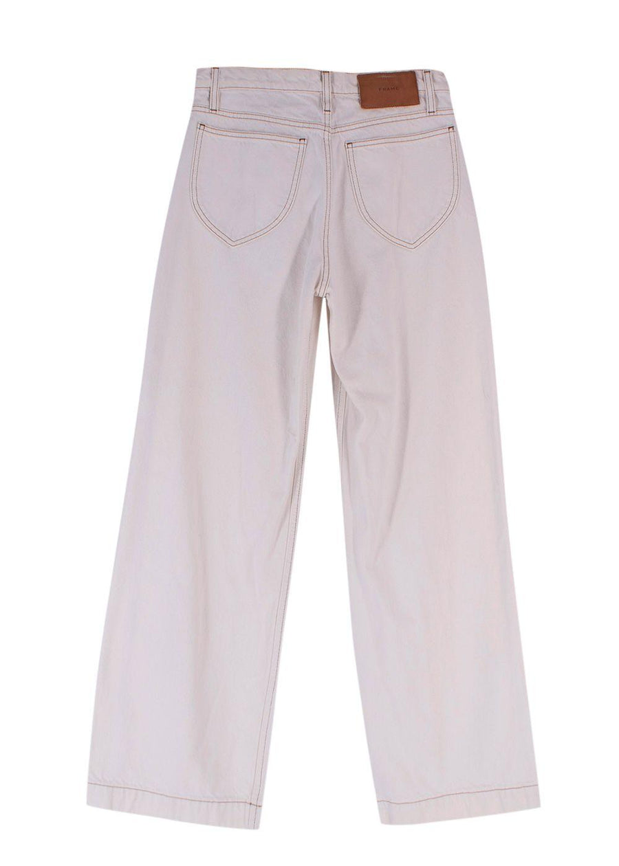 Frame Ecru 'Le Italien' White Denim Jeans