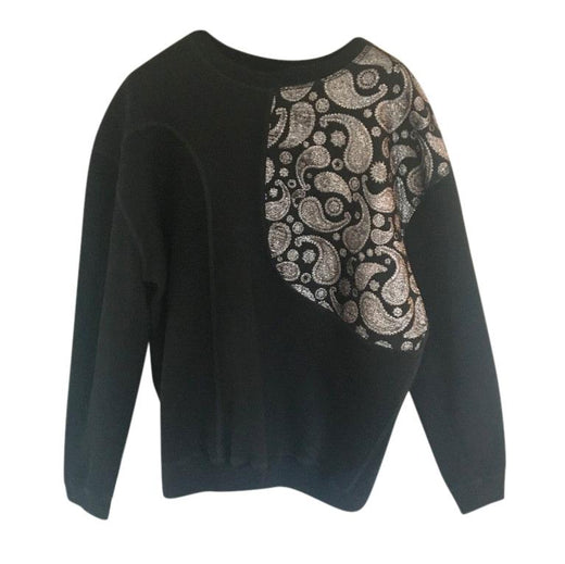 Stella McCartney Black Paisley Embroidered Jumper