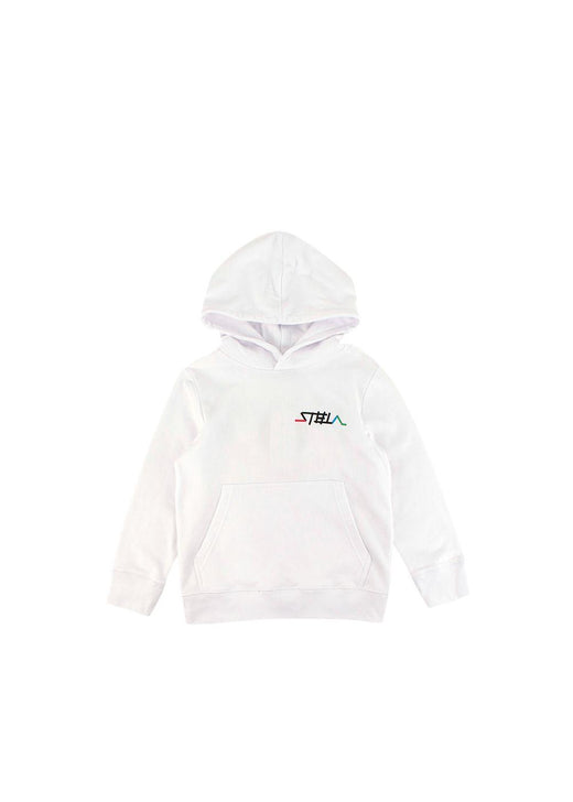Kids 6A White Hooded Eye Sweatshirt