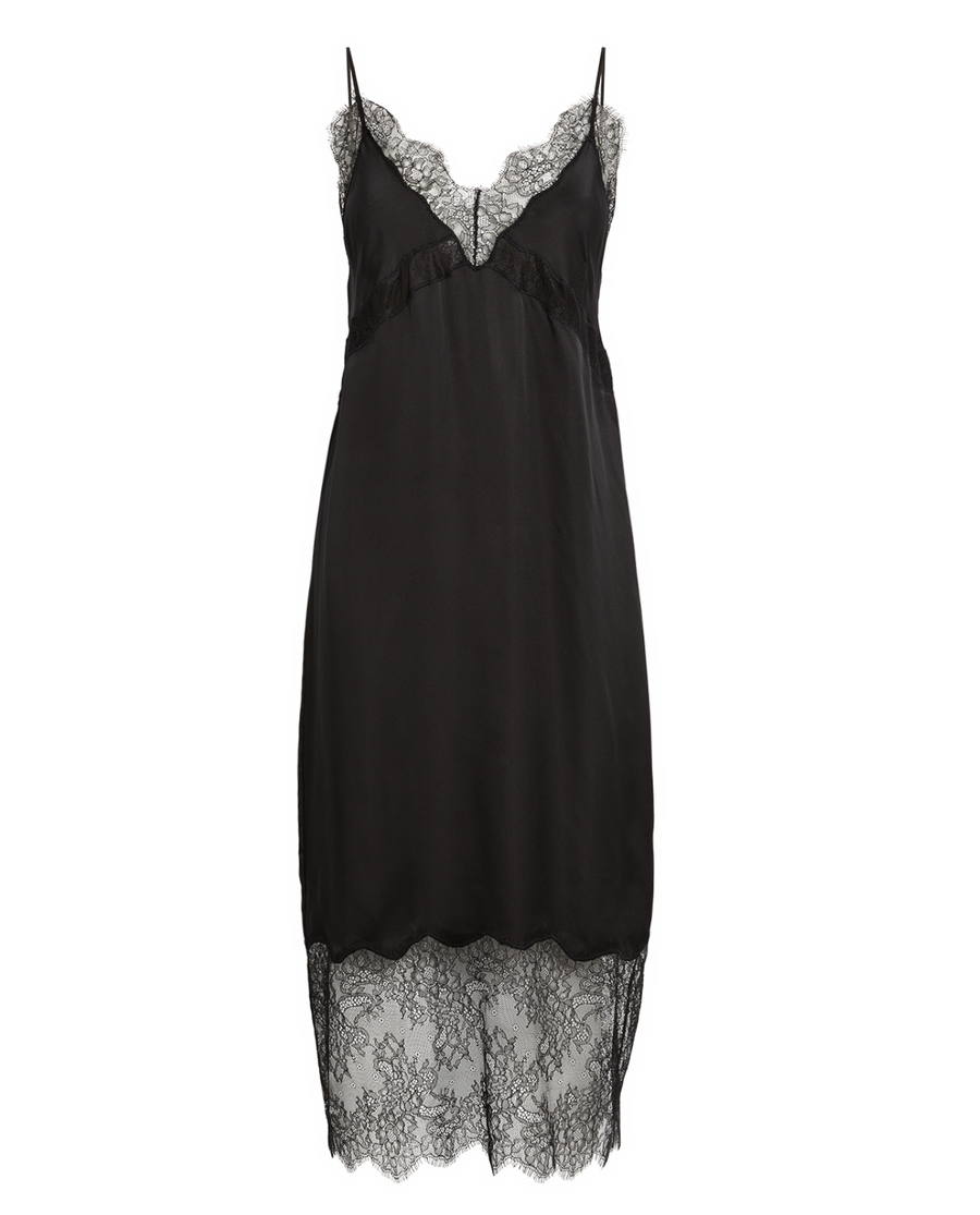 Anine Bing Amelie Silk Blend Midi Dress