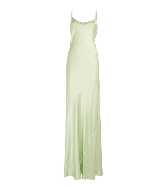 Victoria Beckham Satin Maxi Slip Dress