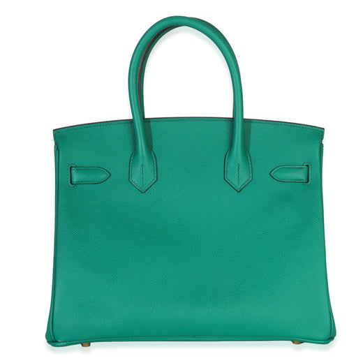 Hermès Epsom Birkin 30 Vert Jade GHW