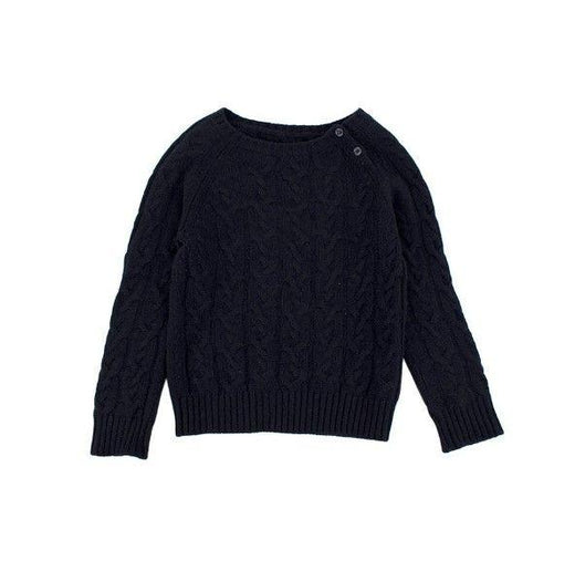 Loro Piana Navy Baby Cashmere Kid's Knit Jumper