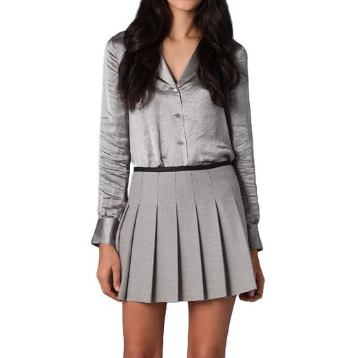 Theory Silver Deno Blouse