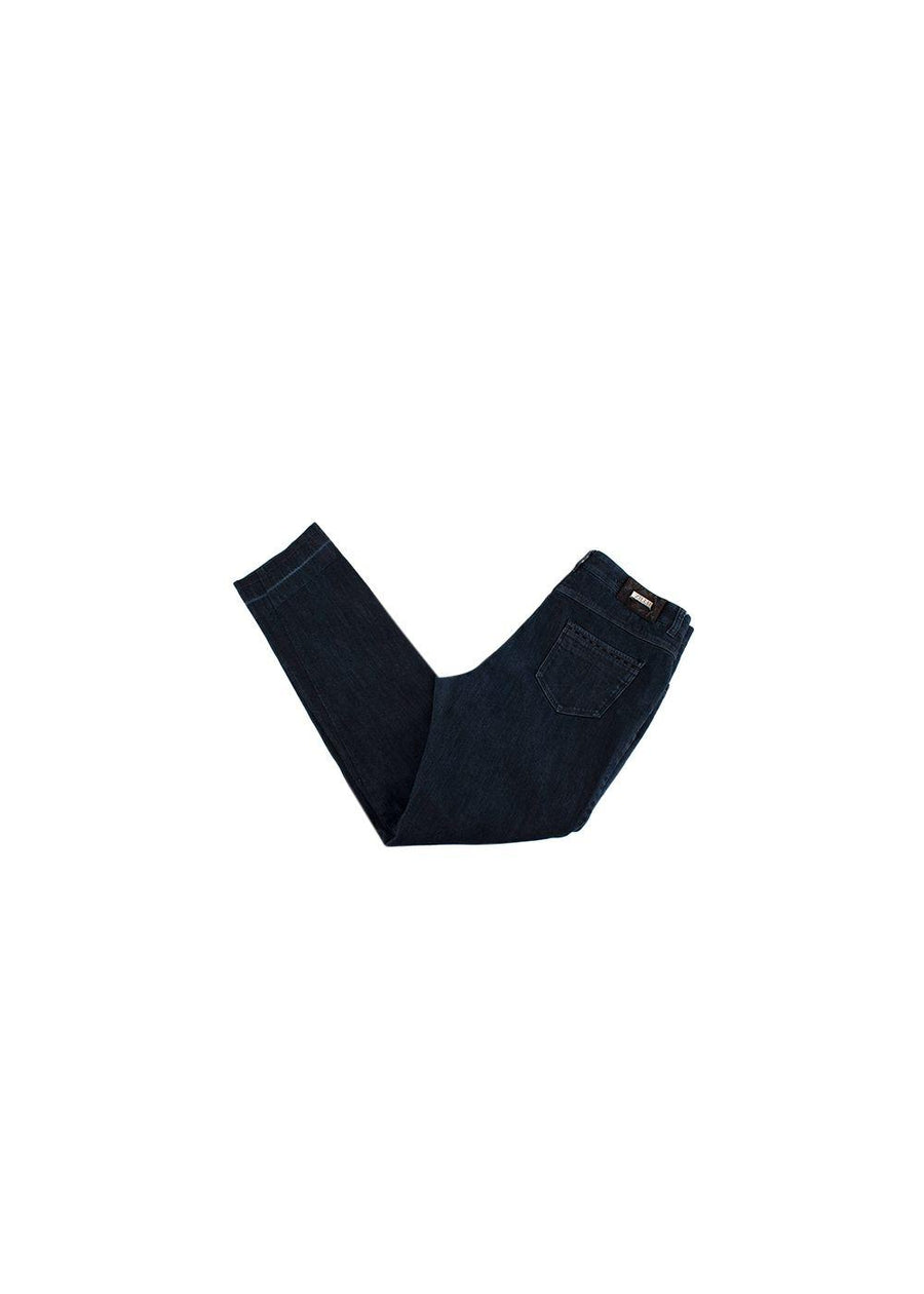 indigo-wash denim classic-fit jeans