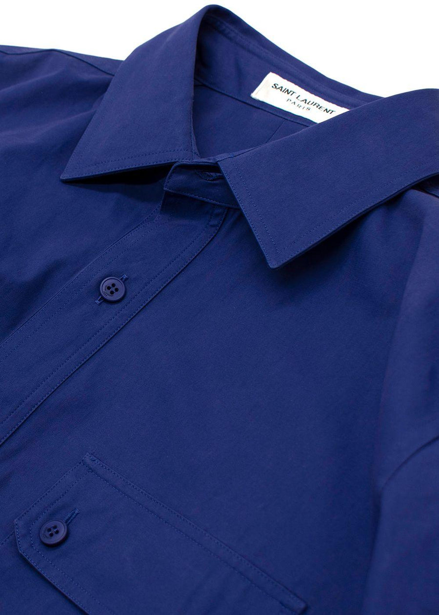 Saint Laurent Purple Cotton Overshirt