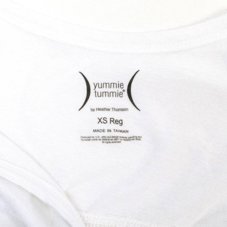 Heather Thompson Yummie Tummie White Strap Top
