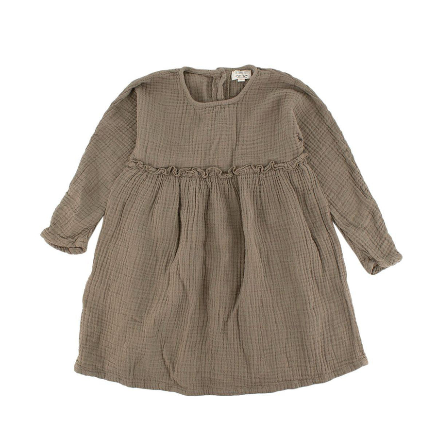 Olive Green Muslin Dress