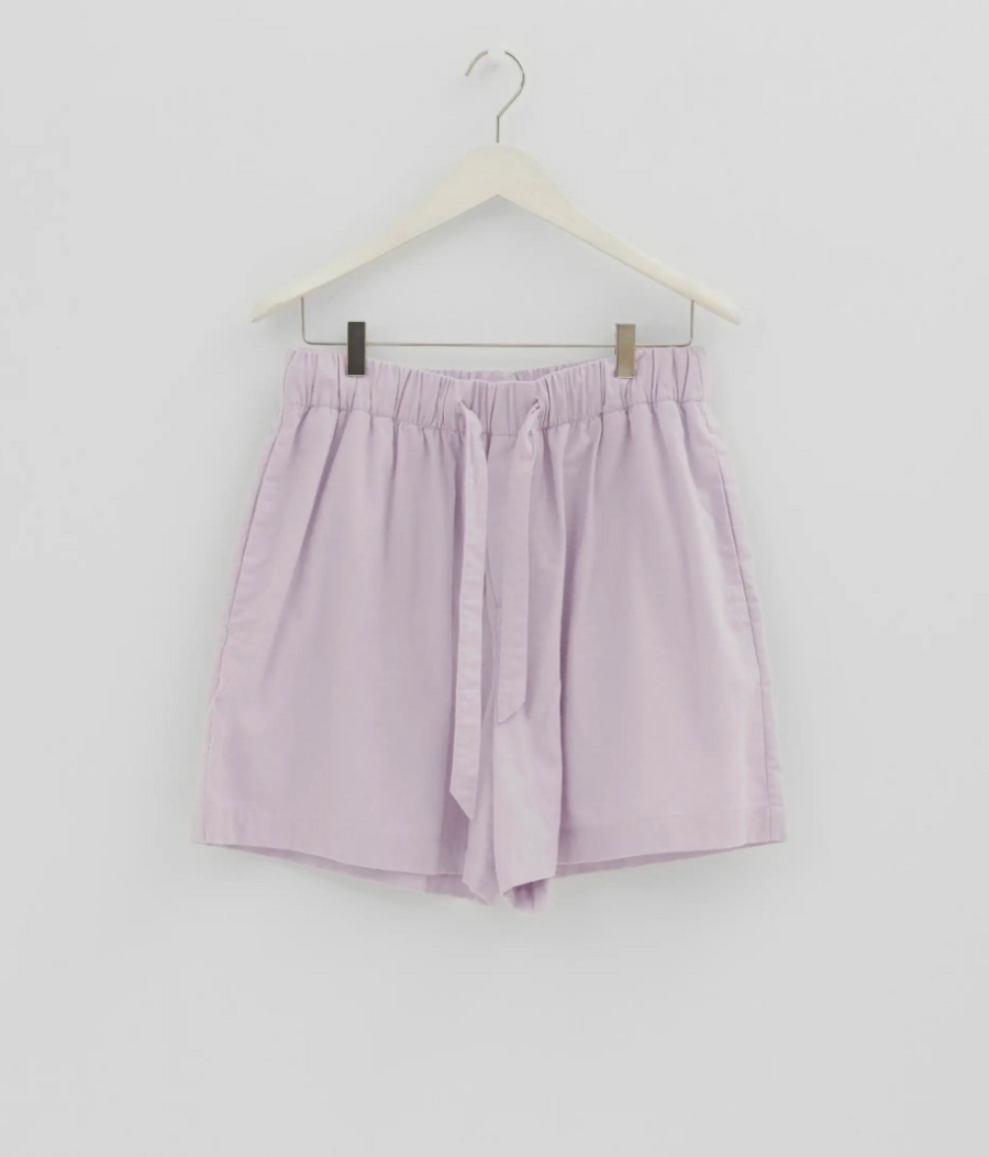 Tekla Lilac Flannel Pyjama Shorts