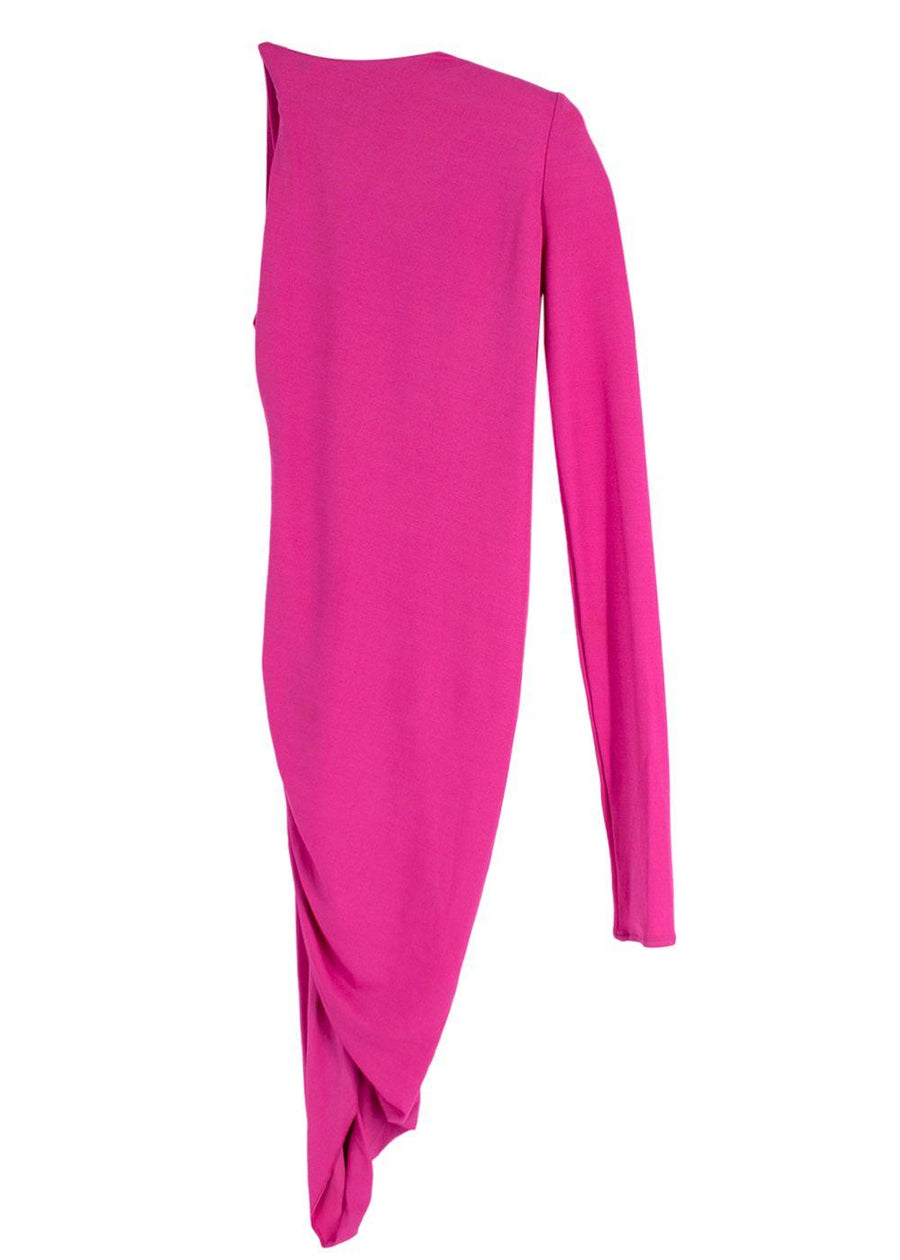 Alexandre Vauthier asymmetric pink dress