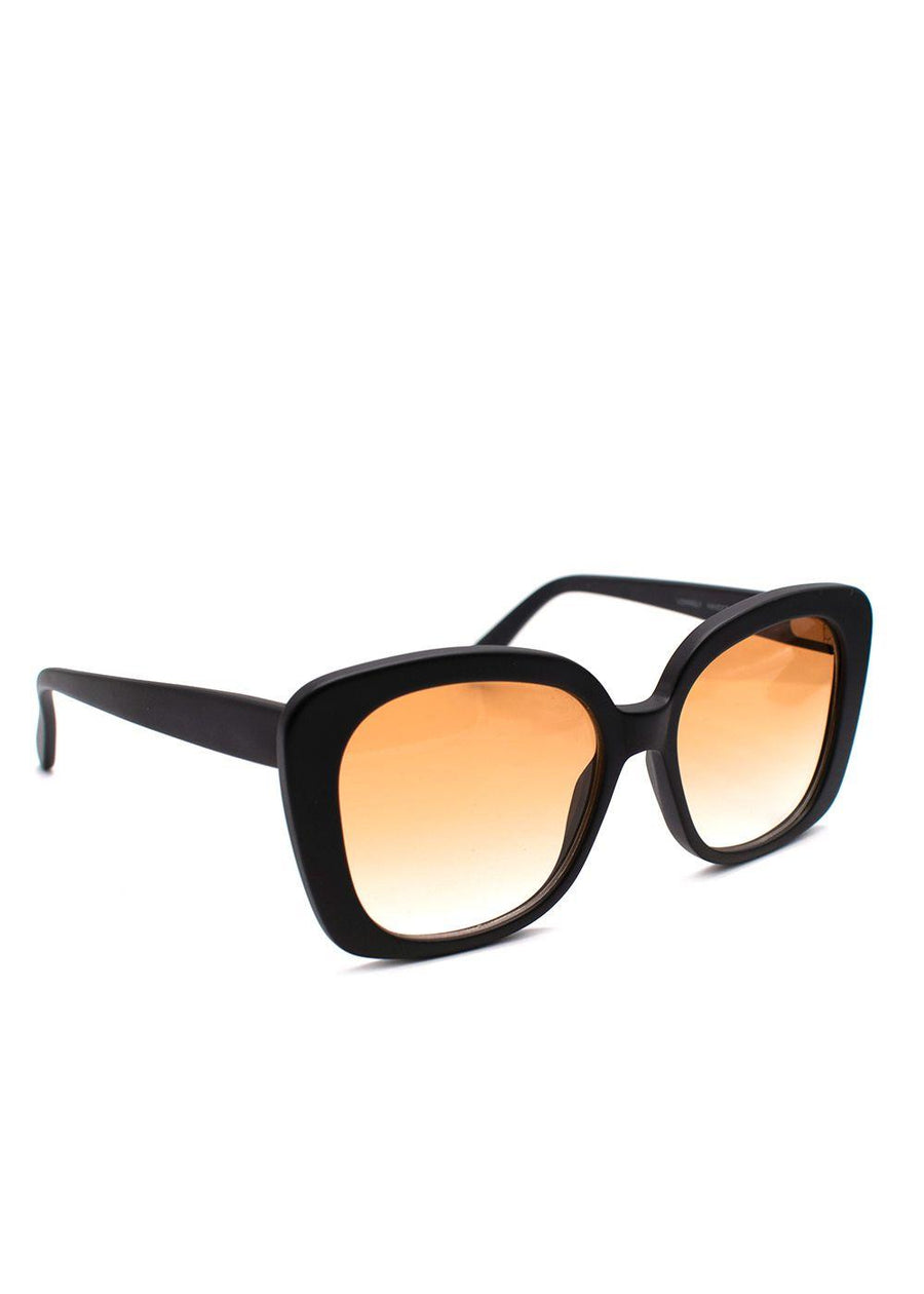 Prism Black Monaco Orange Lens Square Sunglasses