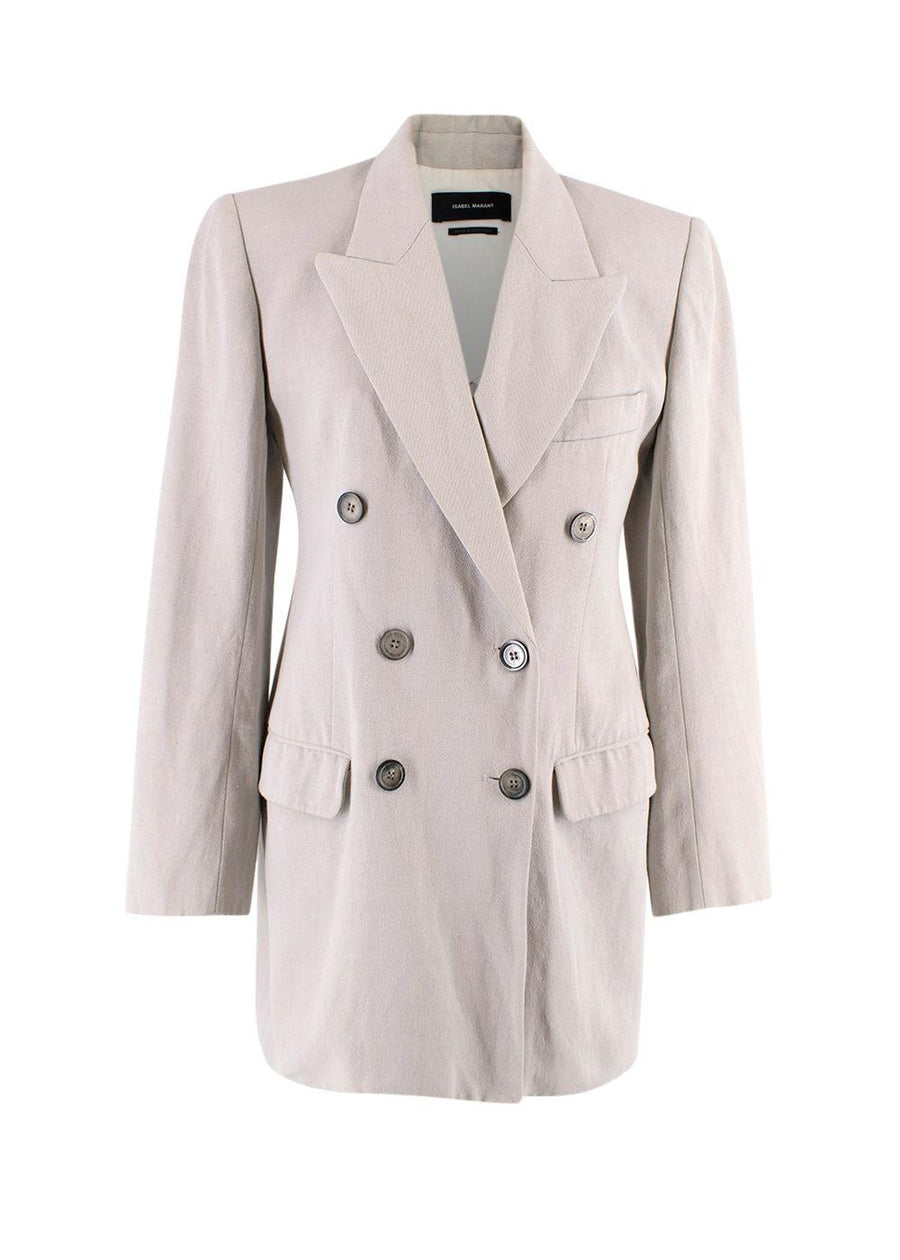 Isabel Marant Light Grey Double-Breasted Blazer