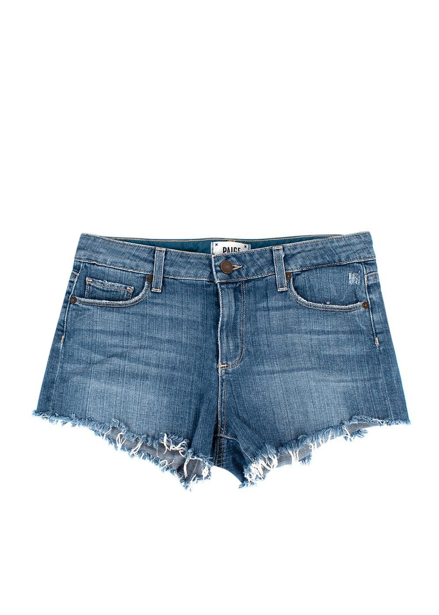 Paige Distressed Denim Keira Shorts
